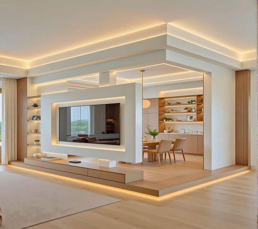 ديكور جبس بورد للتلفزيون